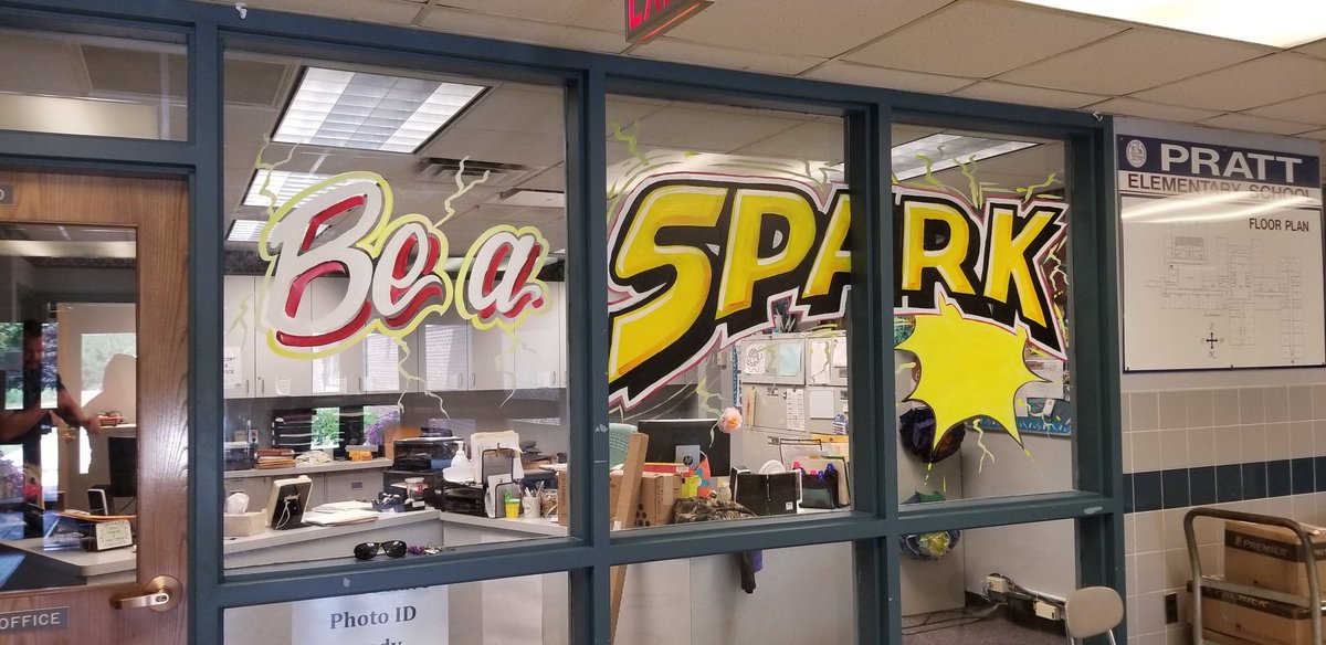PrattElemTeach's tweet photo. Igniting a SPARK within us all! Thank you to Vic Thibault for sharing his artistic talents with Pratt Elementary. https://t.co/eTnu9wiPlN