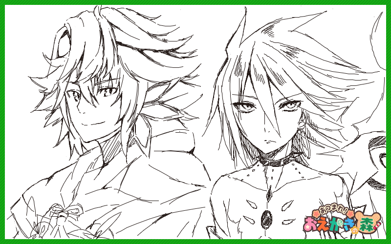 しずりゆきさん(@bb23guv)とお絵描きの森でご一緒させて頂きました!
綺麗なタッチでもりもりお描きになってたので我も綺麗に描かねば……!!ってなりました(笑)
とっても楽しかったです!ありがとうございました!