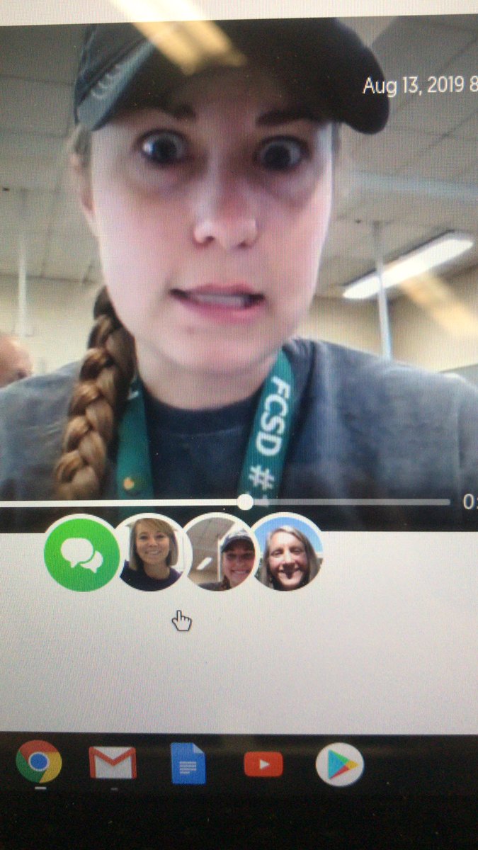 Miss_Seifert's tweet photo. When you accidentally reply to your own flipgrid while trying to reply to others. 🤦🏼‍♀️🤣 #TechJumpstart https://t.co/LqBo3HW3Lz