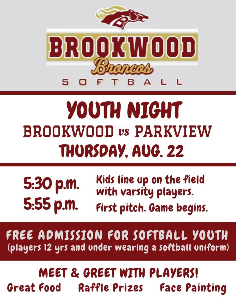 CraigColts's tweet photo. Brookwood High School Youth Night is coming!! Take a look! https://t.co/PlOAPqZXKA