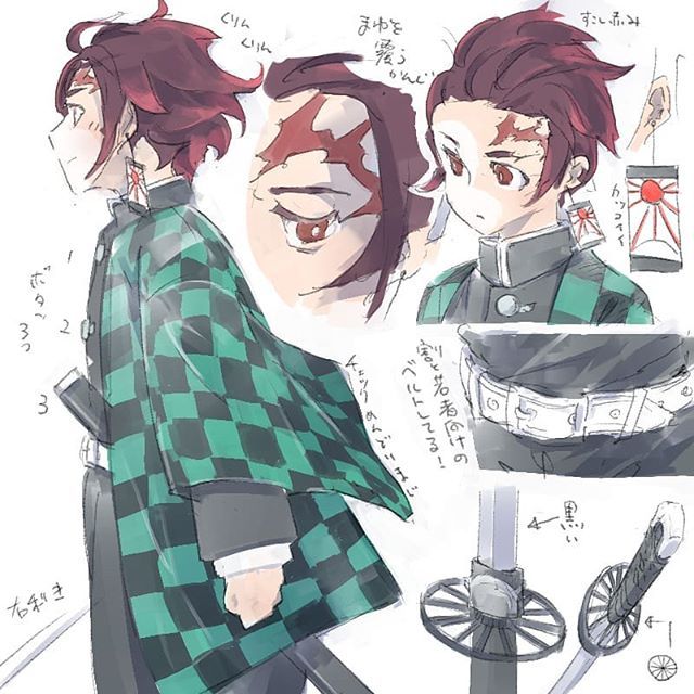戻るさんがTwitterに投稿した竈門炭治郎(鬼滅の刃)のイラスト。