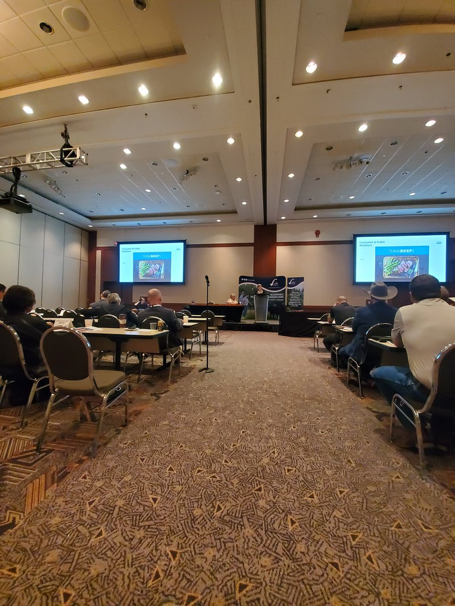 localvalleybeef's tweet photo. Always love hearing the great work being completed nationally by @cdnbeefcheckoff and @CanadianBeef at their AGM. Great partners with @BovinsNBCattle promoting Canadian beef in the Canadian diet. #CBIC2019 https://t.co/4CmI1QyevR