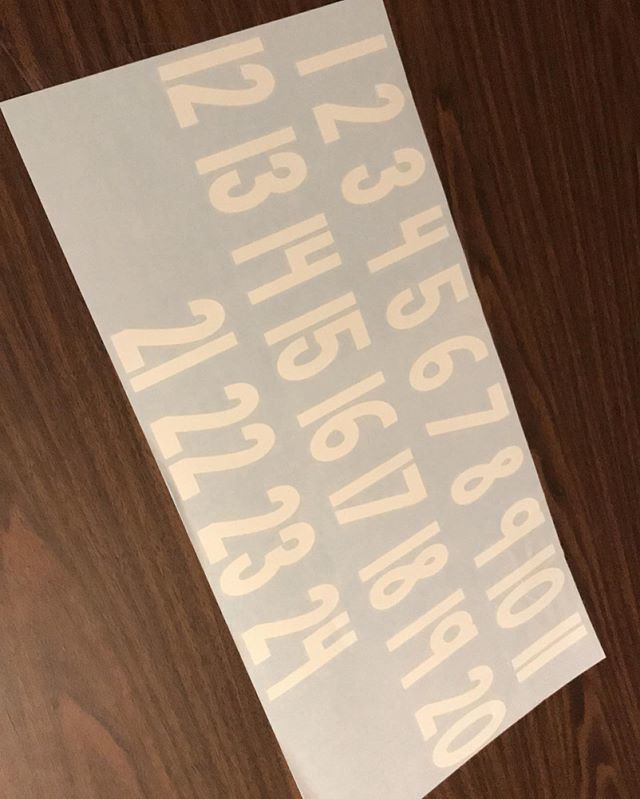 l2graphics's tweet photo. Made quite a big of number kits! Teachers shoot me a message and we can get you taken care of. #level2graphics #level2 #decals #stickers #vinyl #roland #rolandvg #vg540 #teachers #classroom #organization #organize https://t.co/u1t37OuSiX https://t.co/QWPRe3MxIU