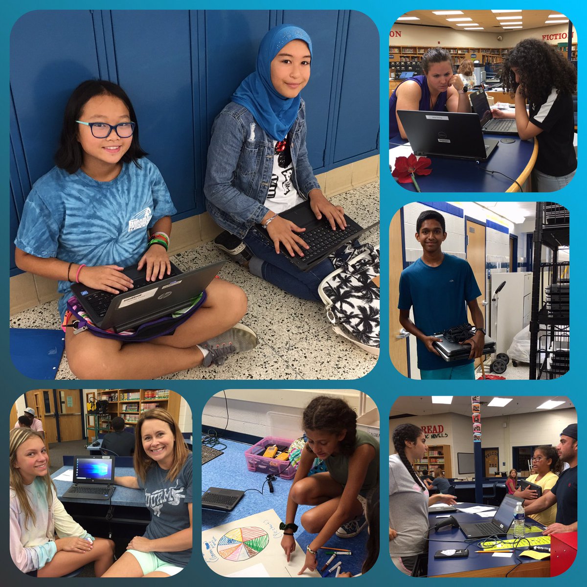 drphyllpajardo's tweet photo. @Lanier_MS Ss enjoy using their laptops. @Lanier_MS staff &amp; @fcpsfairfaxhs Ss distributed new laptops. Thx @FairfaxSchools Board for funding 1:1 laptops. Thx @LuftglassM @FCPS_IT @TraceyJewell for your support #WeAreFairfax #CitySchoolsProud https://t.co/bdZLPSlVzO
