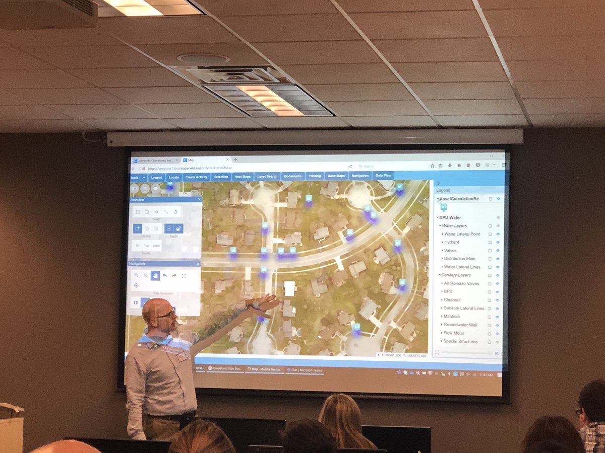 POWER_LeeH's tweet photo. .#Cityworks Operational Insights in action at the Cityworks Regional User Group meeting today. Good stuff! #naperville https://t.co/TsToVhcYr9