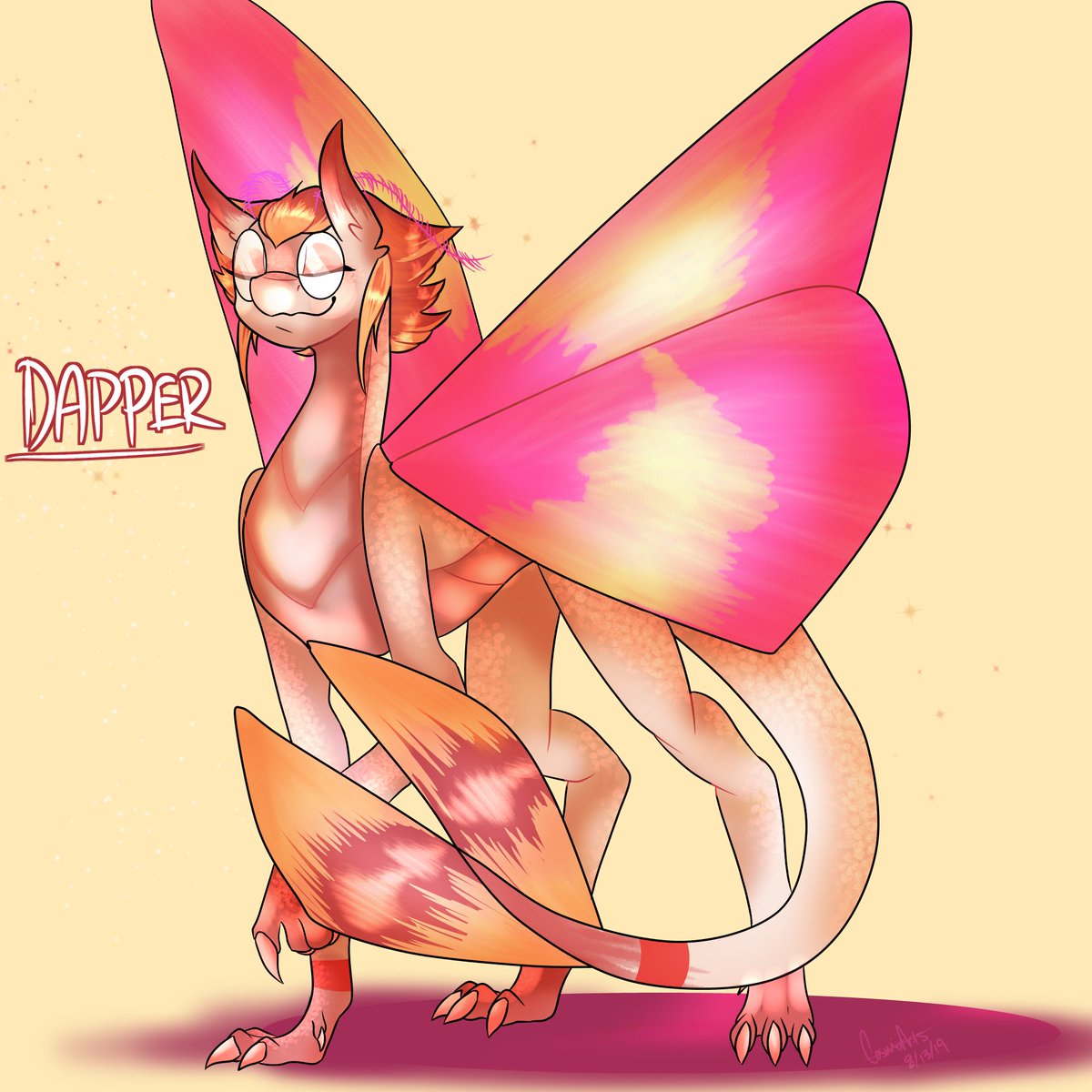 CosmixArt's tweet photo. Day 13: Dapper (Parvona) #smaugust #smaugust2019 #digital #art #digitalart #moth #hybrid #dragon #mothdragon #dapper #myoc #myart #Parvona https://t.co/Eb88v2l9Xb