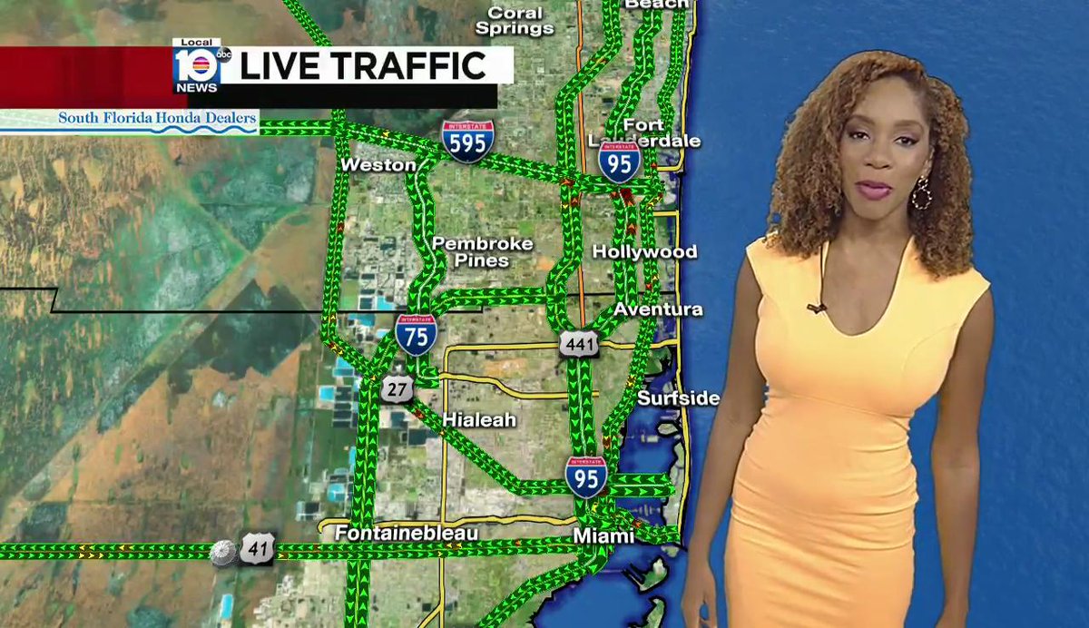 DeessesDeLaTele's tweet photo. Samantha Bryant @sbryantWPLG on @WPLGLocal10 (08/13/2019) #traffic #florida #trafficjamsam #detourgoddess #turnpikequeen
Video https://t.co/8k48DZpu80 https://t.co/1ZAh9QaP47