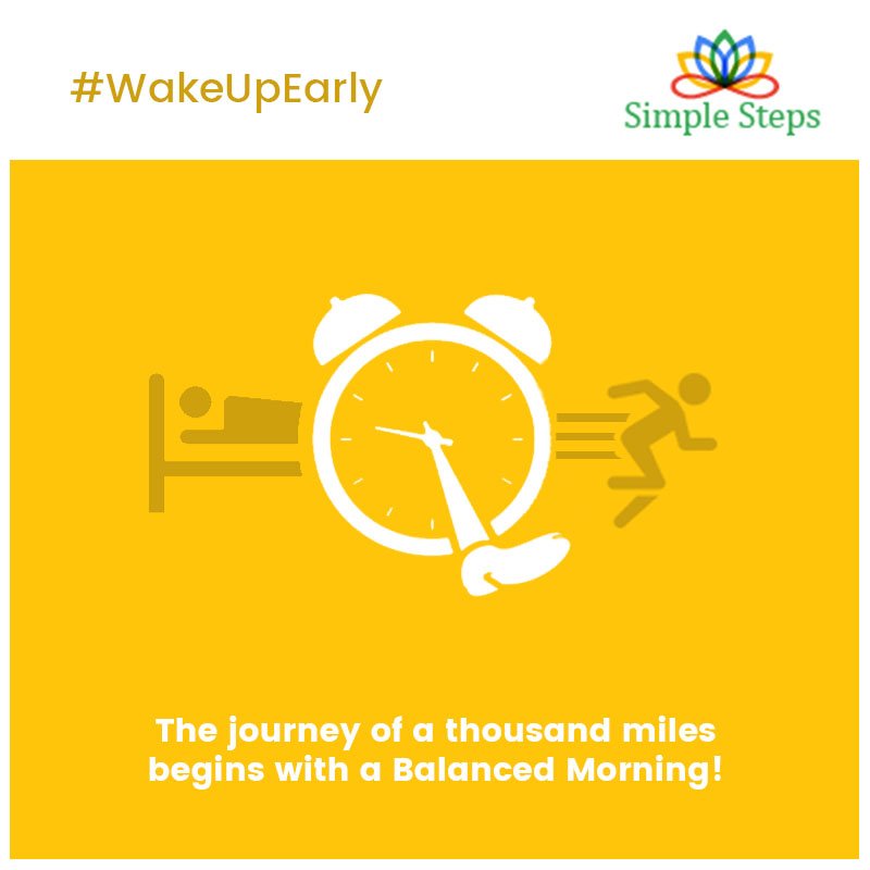 SimpleSteps4's tweet photo. Wake up early in the morning! The journey of a thousand miles begins with a Balanced Morning.
.
.
#wakeupearly #simplesteps #morningroutine #balancedroutine https://t.co/BPnYGSEwlY