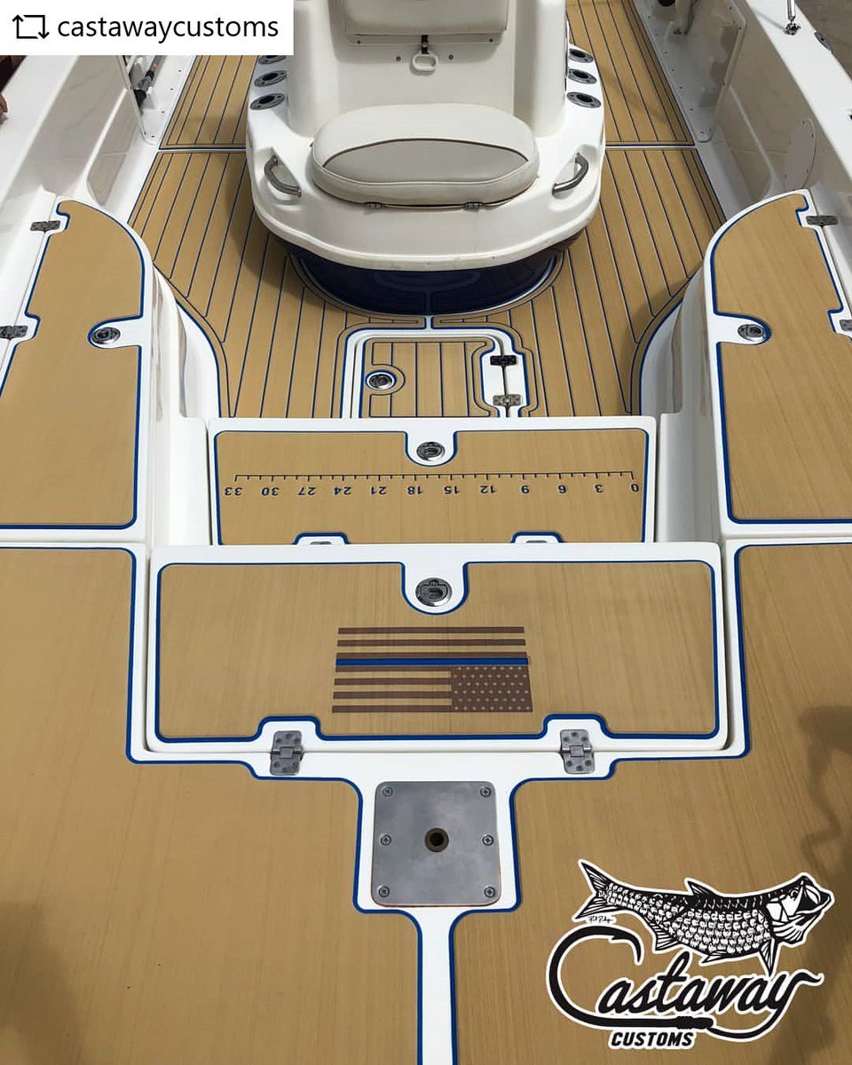 seadek's tweet photo. Check out this unique custom #SeaDek in Camel over Bimini Blue on a NauticStar 224.
For custom SeaDek, find a Certified Fabricator or Installer near you! https://t.co/FHSFhu7NQB #Repost 📷 @CastawayCustoms #NauticStarBoats #CastawayCustoms #carpetstinks @nauticstarboats https://t.co/hK3sHPUU6M