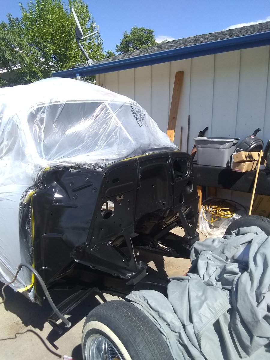 UNSTOPPABLEMAX's tweet photo. Just painted the firewall getting ready to throw the engine in https://t.co/OHVvWgfiey