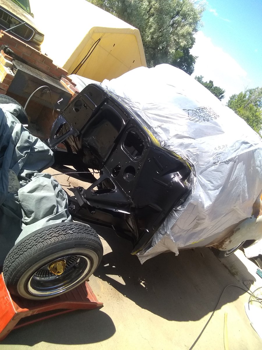 UNSTOPPABLEMAX's tweet photo. Just painted the firewall getting ready to throw the engine in https://t.co/OHVvWgfiey