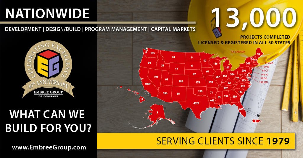 embreegroup's tweet photo. For over 40 years, @embreegroup we have successfully partnered with over 350 nationally recognized clients to deliver more than 13,000 retail projects in all 50 states, Puerto Rico, and Canada.
What can we build for you?
#EmbreeBuilds
#EmbreeConstruction
#BuildingExcellence https://t.co/VLeXekmLn3
