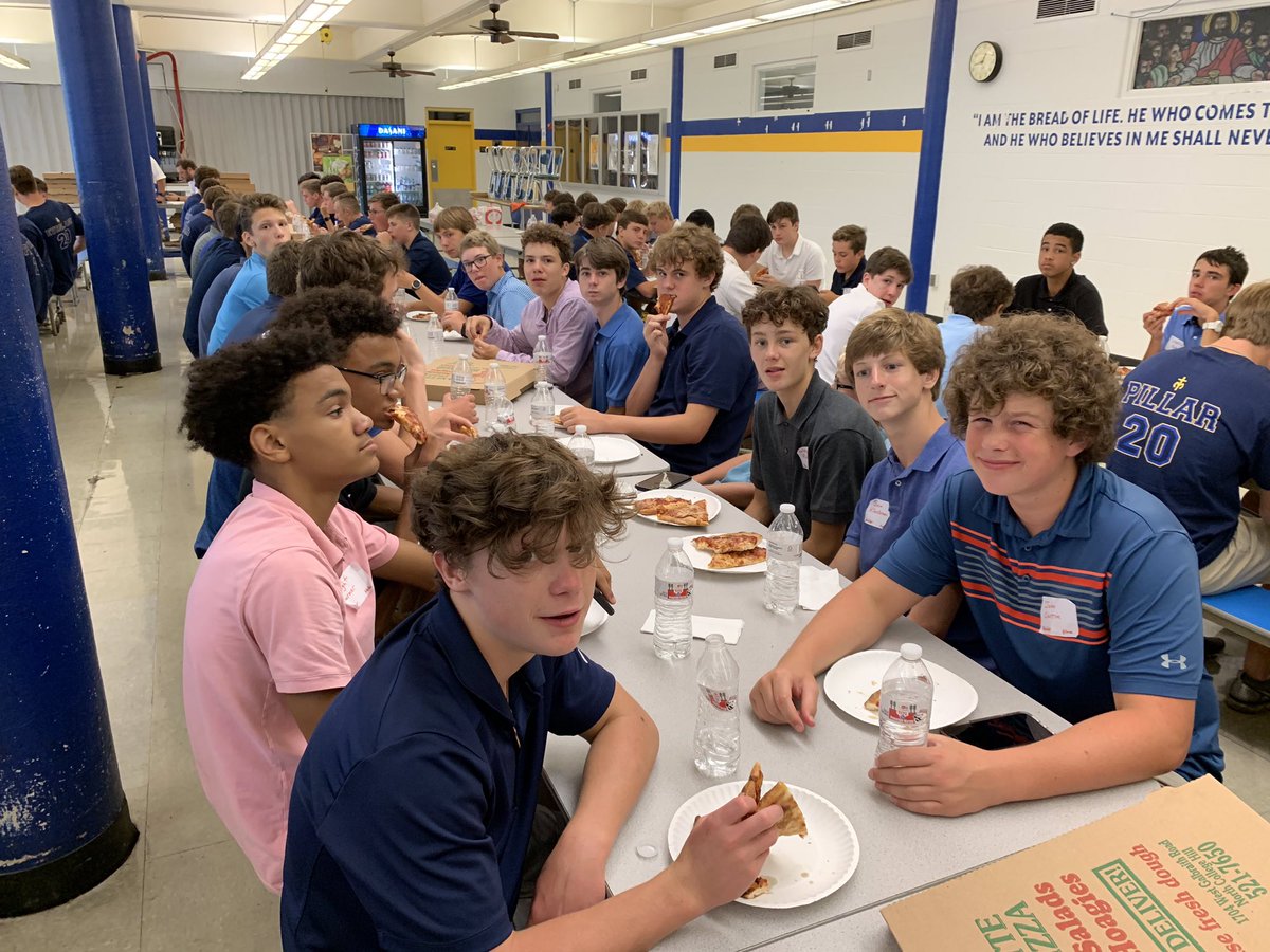 MoellerFootball's tweet photo. GREAT having all the freshman on campus for orientation. Fun watching our guys meet the rest of their brothers! #Classof2023 #ReMarkableMen #TheStandardisExcellence https://t.co/J9tg2qIgpA