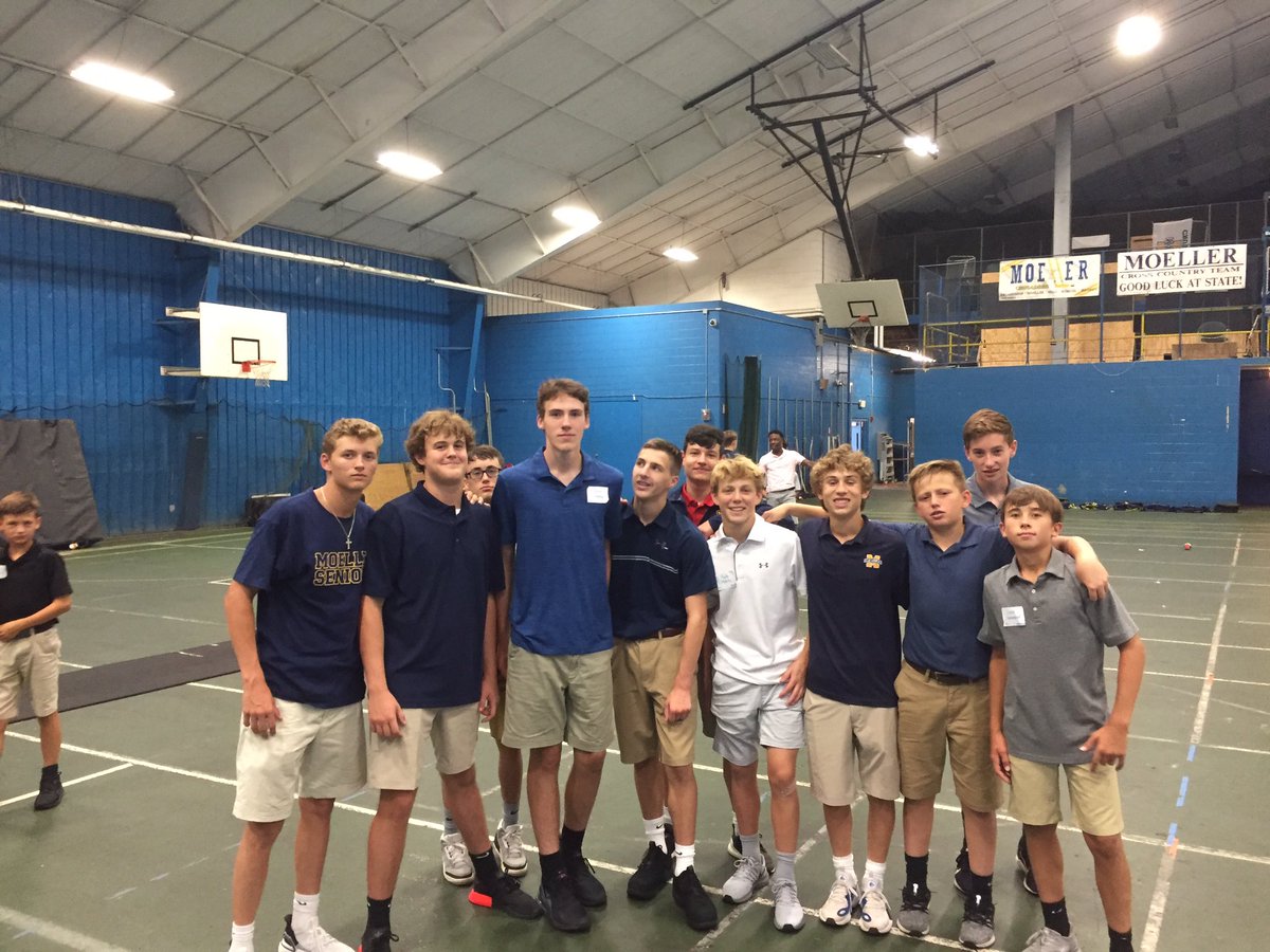MoellerFootball's tweet photo. GREAT having all the freshman on campus for orientation. Fun watching our guys meet the rest of their brothers! #Classof2023 #ReMarkableMen #TheStandardisExcellence https://t.co/J9tg2qIgpA