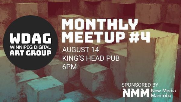 NewMediaMB's tweet photo. Interested in meeting other Digital Artists in Winnipeg?
Join us at the Kind's Head Pub on August 14 at 6PM for the Winnipeg Digital Arts Group Monthly Meet up.
Learn More: https://t.co/bTULtH0ssN
#winnipeg #manitobatech #mbtech #winnipegarts #winnipegdigitalarts #digitalarts https://t.co/ePRt8BWNmf