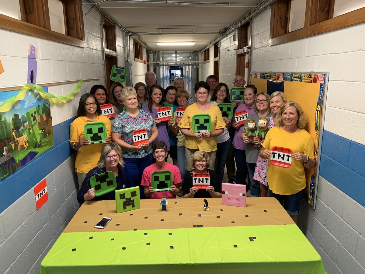 lw_monk's tweet photo. We are three/fourths of the way through our Minecraft Education Edition training! Thankful for this group of @SampsonSchools educators and can’t wait to see how they rock Minecraft in their classrooms this year! https://t.co/oExsf5ntQH