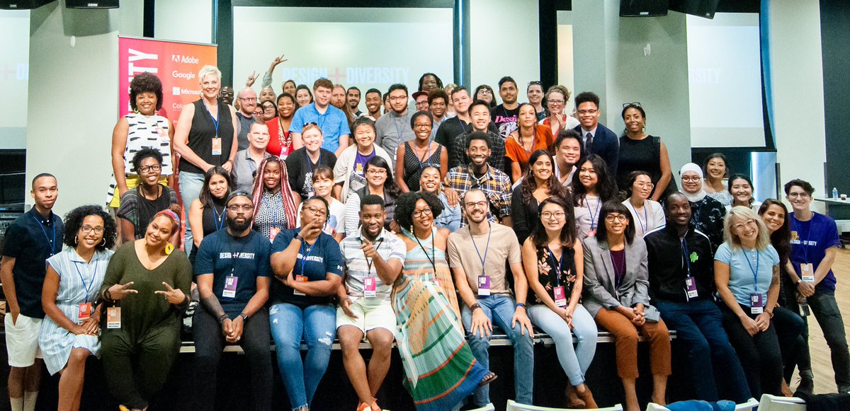 plusdiversity's tweet photo. We love our Design + Diversity family. #dplusdcon 2019 https://t.co/kzZEjgOsem