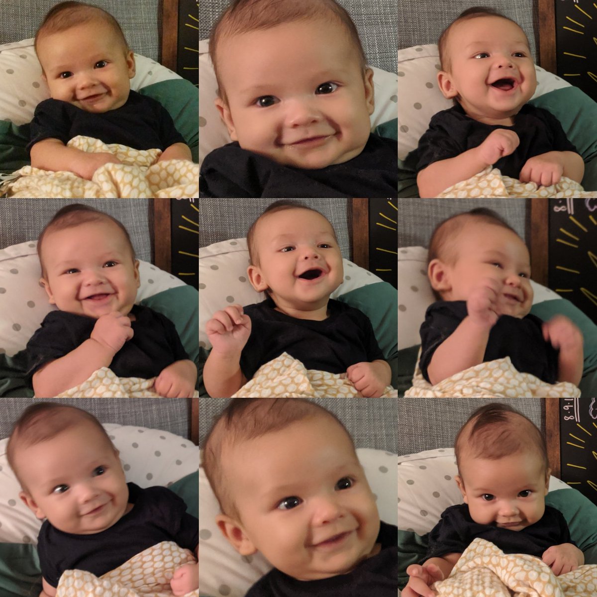 DaveRapoza's tweet photo. I know every parent says this, but my baby is so cute that he could murder your baby and you'd love him for it https://t.co/jHADVeYdVA