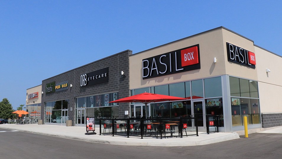 FirstGulfCorp's tweet photo. Our Winston Park centre in #Oakville is now home to a handful of new quick service restaurants and retailers—including @blazepizza, @freshii, #thebasilbox and #orbeyecare! #firstgulf #oakvilleretail #gtacommercial https://t.co/MZA9lOf2JL
