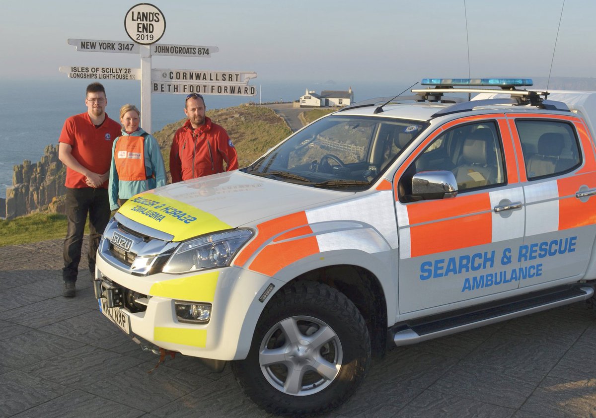 In March, <a href="/BethFootForward/">Beth Foot Forward</a> was met at <a href="/LandsEnd/">LandsEnd</a> by team members. Now she's made it all of the way to Carlisle. Beth's walking around the entire UK coastline, raising funds for <a href="/mountrescueuk/">Mountain Rescue</a>, <a href="/LowlandRescue/">Lowland Rescue</a> and the <a href="/RNLI/">RNLI</a>. Keep it up Beth! 👍🚶‍♀️🌄