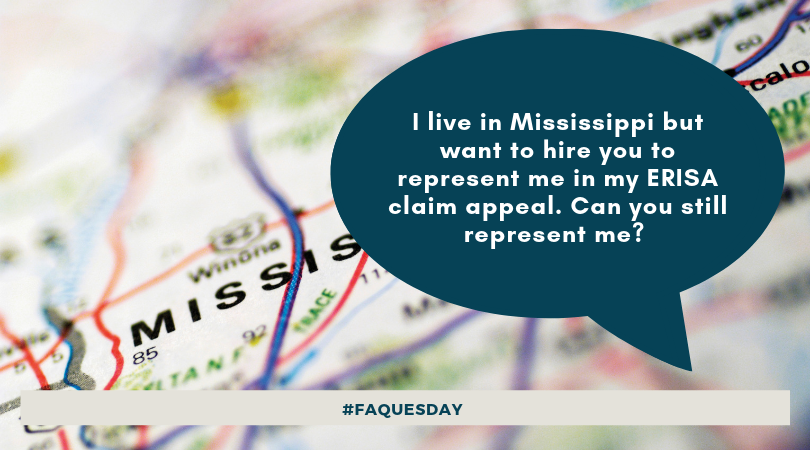 DavidPMartinEsq's tweet photo. Yes, because ERISA is a federal statute, cases are decided in federal court, allowing us to represent clients all over the country. Specifically, we regularly represent clients in Columbus, Meridian, Jackson, and Hattiesburg as well as surrounding areas. #FAQuesday https://t.co/i7OWE2sCPE