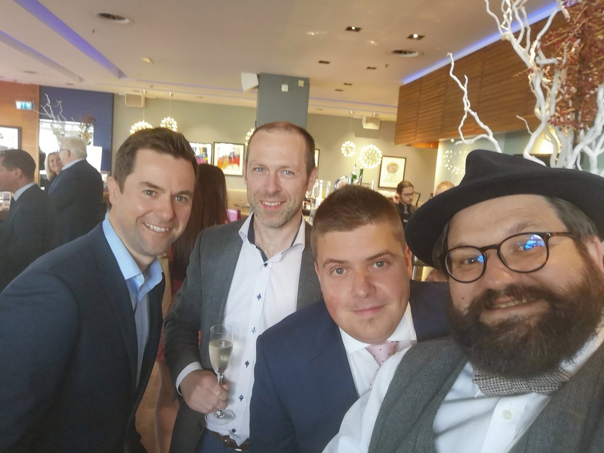 MichaelAodhan's tweet photo. The Brex-hat is out for one night only for the launch of the @UlsterBusiness top 100 #UB100 @SymonRoss @newsmulg @Ciaranovic https://t.co/I1zbDop5MY