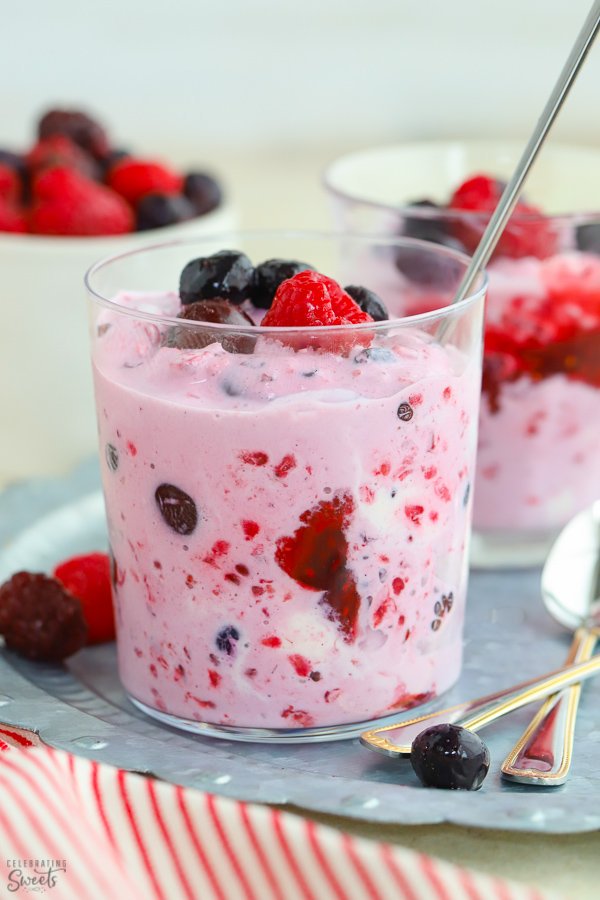 CelebrateSweets's tweet photo. The easiest summer dessert! Two ingredients, ready in minutes. #icecream #berries #summerdessert https://t.co/k8jPx0hLMw https://t.co/Z59mOp9kg8
