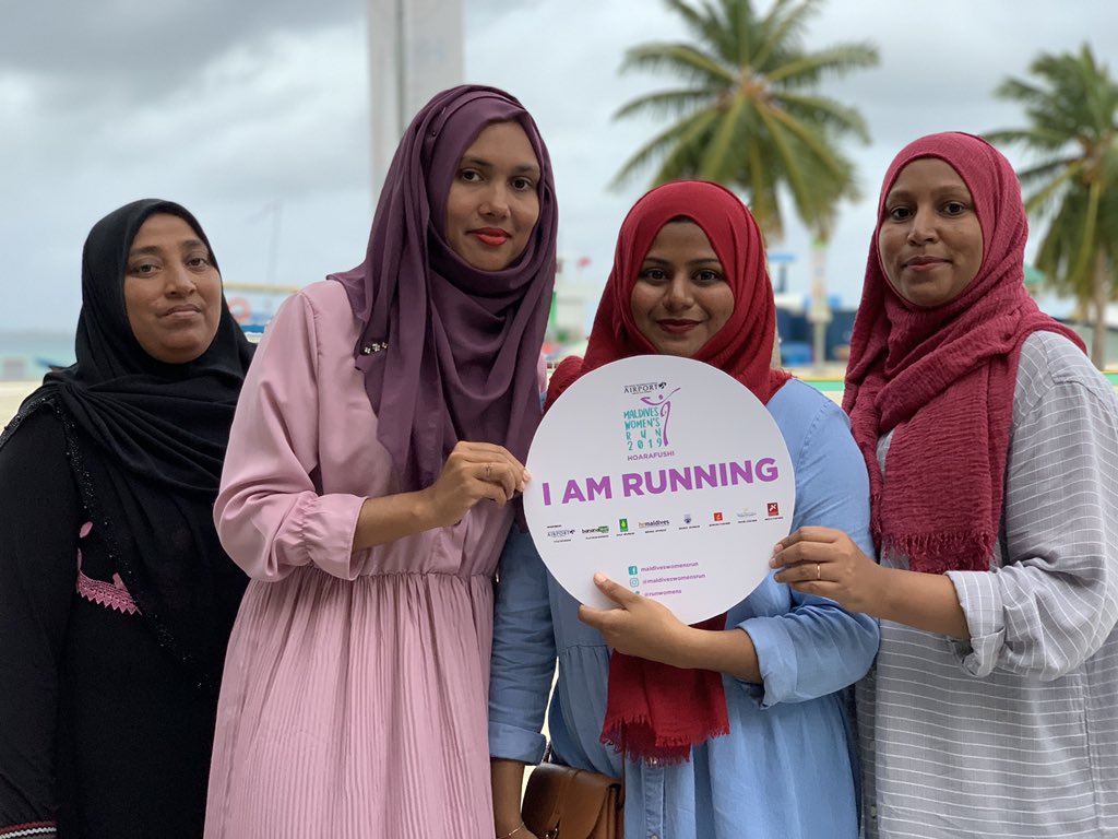 RunWomens's tweet photo. Its’s Race day tomorrow and beautiful Ladies of Hoarafushi is all ready 😊 We’d still like to welcome anyone who wants to join 😊 We will be issuing Race kits tomorrow morning from 9am at Hoarafushi Bandharumathi Hut to anyone who would like to join. https://t.co/0BsRoEgtaE