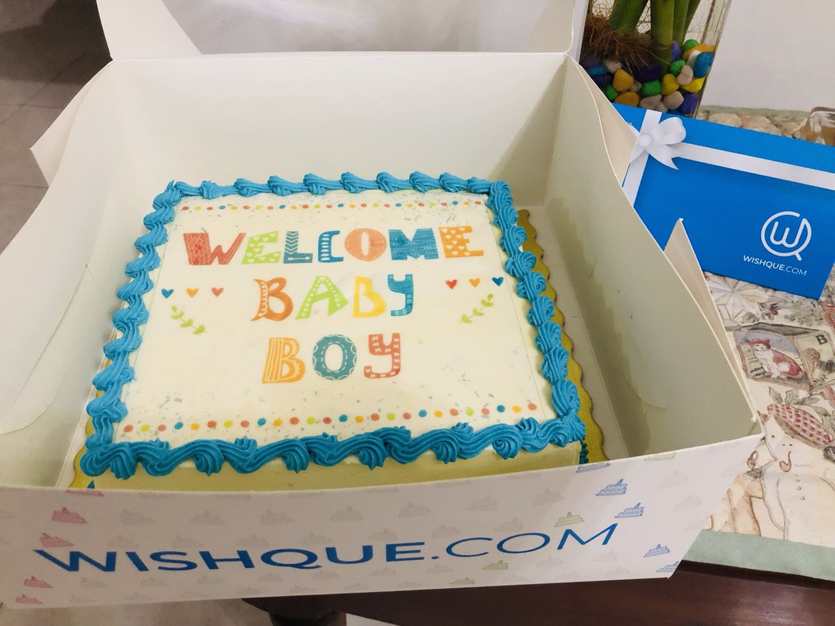 BuduMalli's tweet photo. Yes, @WishQue really knows how to give surprises!
Thank u for making our new parenthood extra special. The cake was super delicious. We had so many people comment on how great the cake looked with the edible print and tasted.
We truly enjoyed it. Thanks #WishQue team. 🎂👶🏼🙌🏻 https://t.co/aqHvm05wdx