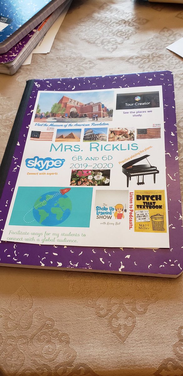 MrsRicklis's tweet photo. Made my digital vision board today. Students will create boards that become interactive notebook covers so they see their goals all year long! @ShakeUpLearning https://t.co/vPPccFX7Wt