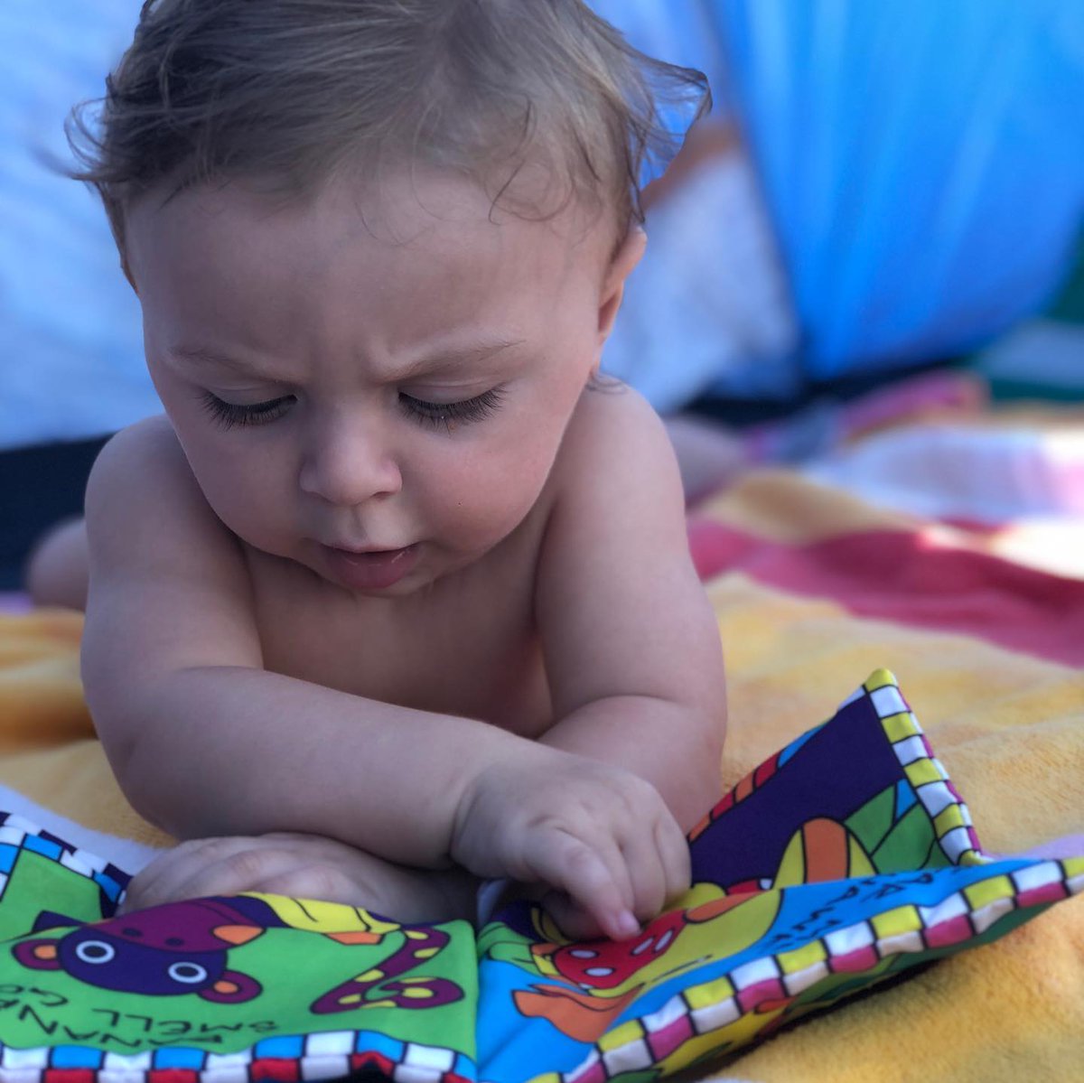 sherrihane's tweet photo. When you’re born into a family of Ann Arbor teachers, vacation begins with a good book on the beach...  @BurtLake @A2schools @A2SchoolsSuper @A2Dicken @A2BurnsPark #A2inspire https://t.co/zLL268oR5Q