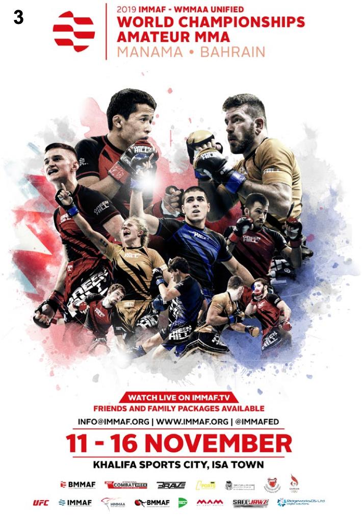 IMMAFed's tweet photo. HAVE YOUR SAY

As we edge closer to the #MMAWorlds2019, we're giving OUR COMMUNITY the power to choose this year's official Championships poster.

Leave a comment with your choice (1, 2, or 3) and tell us what you love about it. https://t.co/HokPFJcZoJ