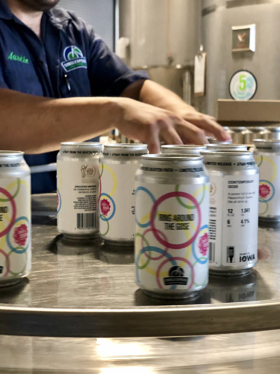 SingleSpeedBeer's tweet photo. Packaged nearly as quickly as it is consumed #gose #RAtG https://t.co/Km8y5jAxAG