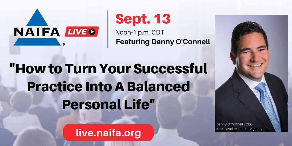 NAIFAWisconsin's tweet photo. Registration is now open!
Join us for the September #NAIFALive event featuring Danny O'Connell, Danny will discuss the goal-setting tools used in his practice and how he applies them to his entire life.
Register here: https://t.co/xJUXk1F9FX https://t.co/8IuTM8GHQk