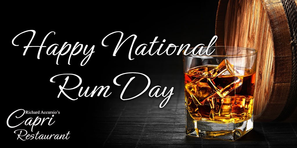 Pub935_Capri's tweet photo. Did you know today is National Rum Day? 📆 🥃 Rum is a distilled clear alcoholic beverage which is a byproduct of molasses production or made directly from sugar cane juice. Most rum is aged in wooden oak barrels.

What's your favorite drink to make with Rum? https://t.co/Qao0LZCU8e
