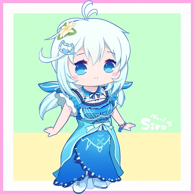 こんな感じかな?
イメチェンした新シロちゃん新鮮で楽しみ #SiroArt 