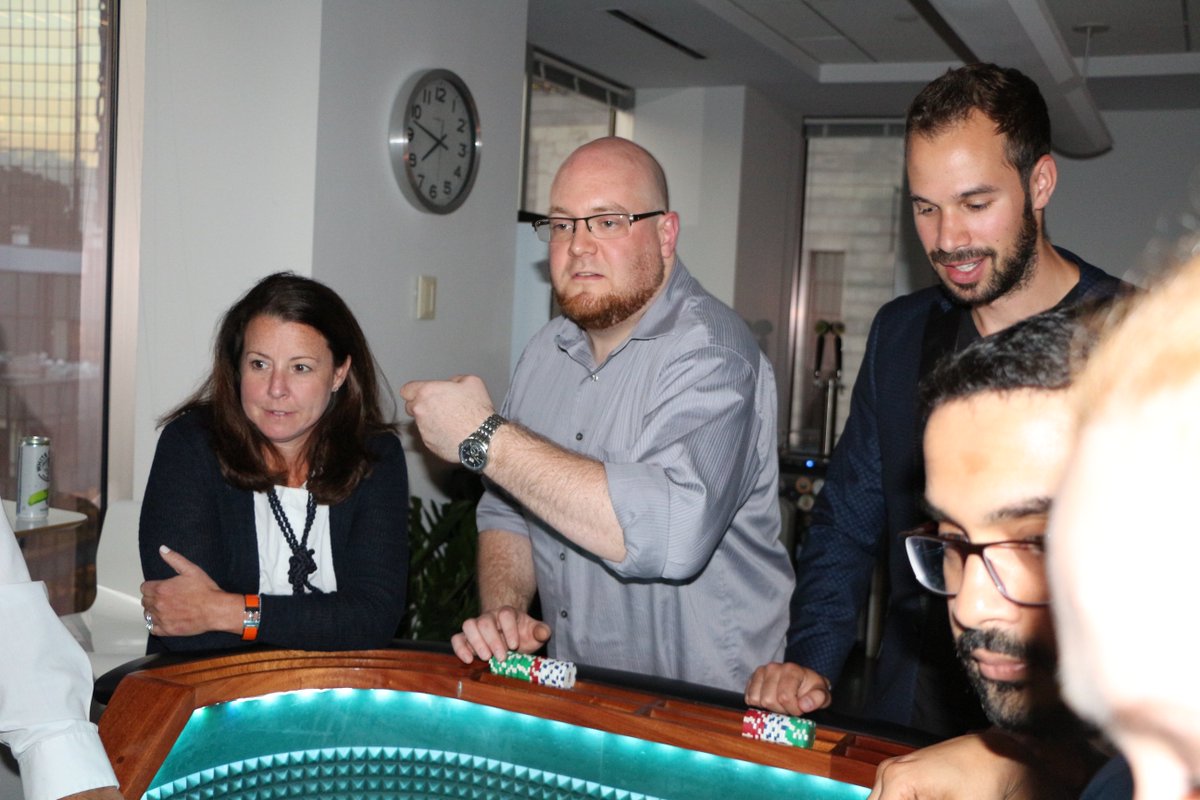 We place people and culture at the heart of everything we do. It's great to see our #Boston-based team enjoying quality time together during our first casino night last week!