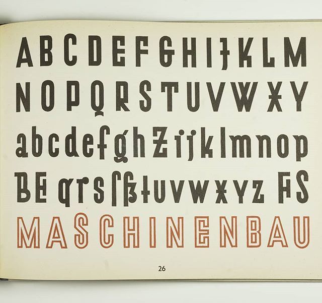 Letter_Library's tweet photo. Unnamed typeface from #lettering #signpainting book: Das neue Schriften-Buch by Max Körner, 1949 #typespecimen #signpainters https://t.co/8tXYIFW0VE