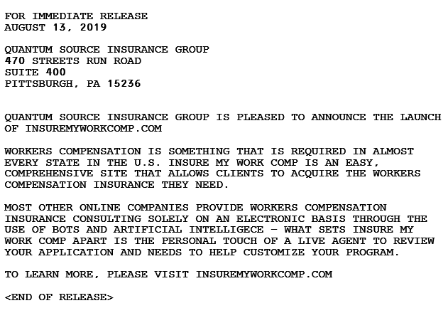 Quantum Source Insurance Group tweet media