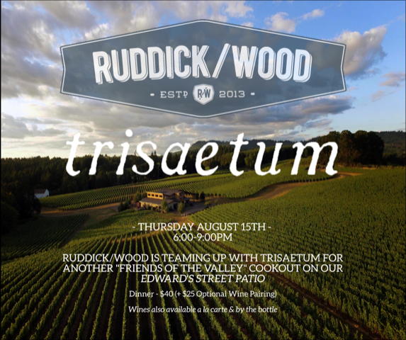 Join us for a dinner @ruddickwood this Thursday evening! This "Friends of the Valley" dinner series features our very own, James Frey, and special flights of our Estate wines. Reserve directly with @RuddickWood 
#winedinner #newbergoregon #wvwine
instagram.com/p/B07QU8PnarO/…