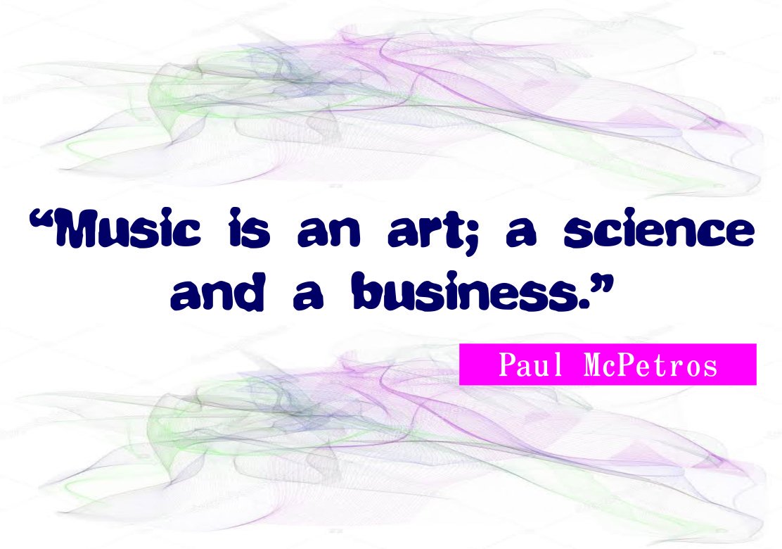paulmcpetros_'s tweet image. The art, science and business of music is fundamental in artiste development and management. Artistes that have decided to take the alternative route of independence should understand these dimensions.

#MusicBusinessWorldwide
#MusicBusiness
#MusicBiz
#Music