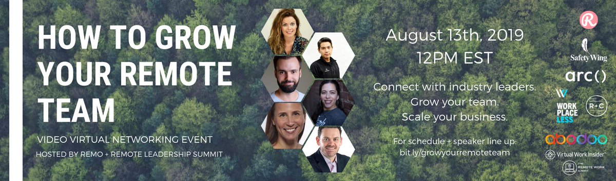 RemoteLdrSummit's tweet photo. The next session starts in 5 minutes! How to Create a High Communicative + Culture Rich #RemoteTeam w/ @chrisdyer7, Founder &amp; #CEO @peopleG2 + Sacha Conor, Founder @virtualinsider, moderator: Ho Yin Cheung, Founder @use_remo #companyculture #remoteteams https://t.co/fSGo1wKseV https://t.co/jMKKwROwe4