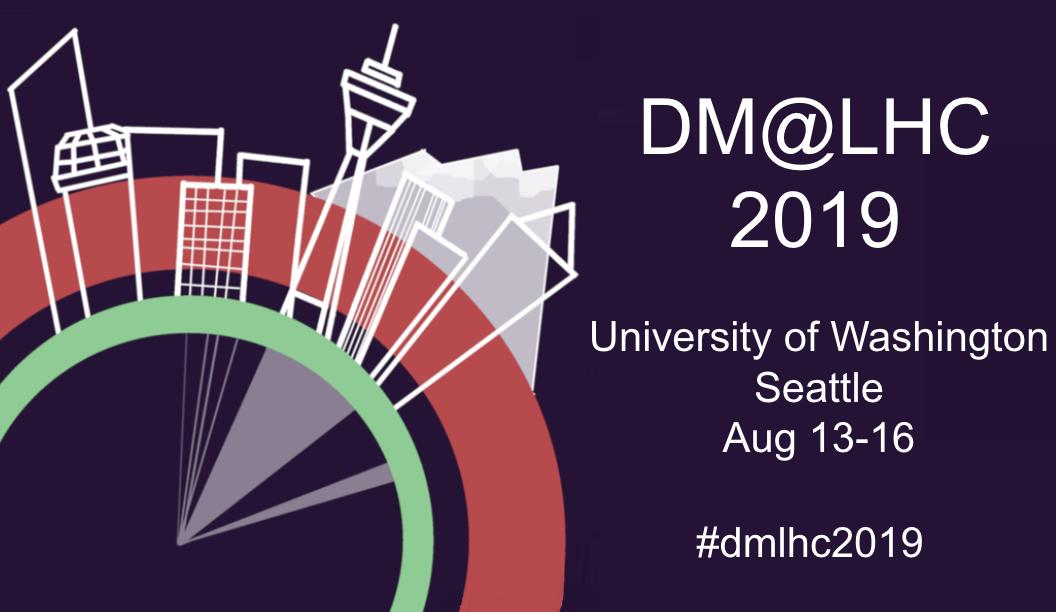 #dmlhc2019
Dark Matter @ Large Hadron Collider workshop starts today!