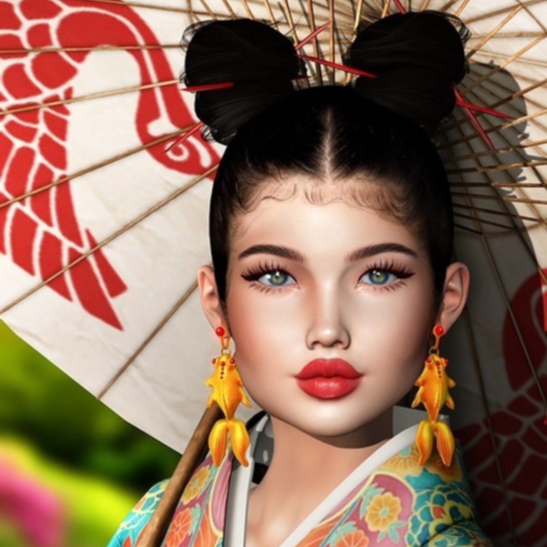 SecondLife's tweet photo. The rich bold colors of this #SecondLife pic from nimoe constantine are as eye-catching as those adorable Goldfish earrings! View the full pic on our Official Blog:
https://t.co/Eu5GAXJoeC
#SL #Avatars #VirtualWorlds #SLAvatars #Portraits #Selfie #SLelfie #VirtualPhotography https://t.co/nSXvt22a4l