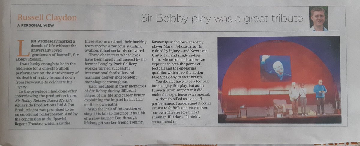 russclaydon's tweet photo. ICYMI in latest @buryfree here is my review of @BRsavedmylife by @QuaysideProduc2 at @IpswichRegent last Wednesday https://t.co/J4nt1kGdCL