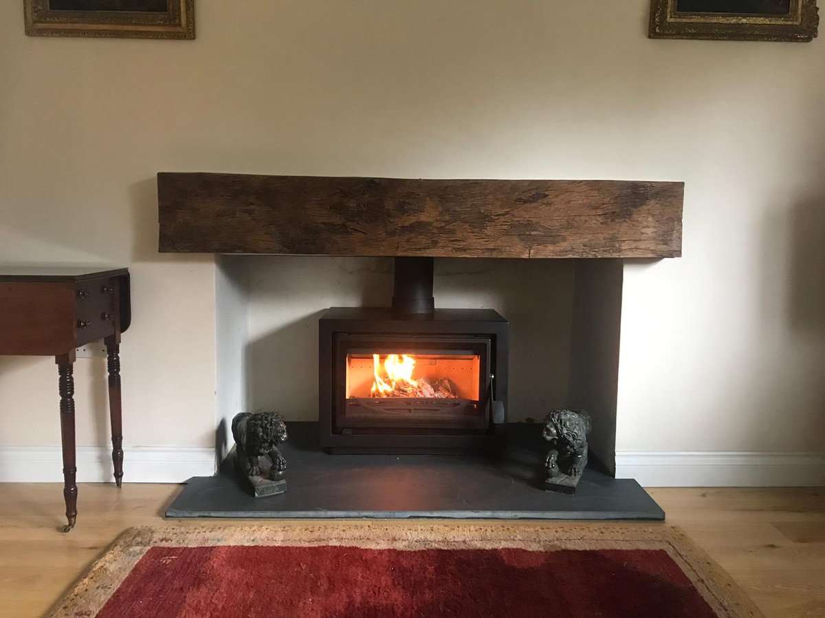 StoveCompanyltd's tweet photo. Today we installed this Charnwood Bay 5 in Northleigh, Colyton with a new slate hearth and liner. Oh....and a snazzy new van parked outside ๐ #charnwood #stoves #van #worksvan #newvan #ford #fordtransit #eastdevon #jurassiccoast https://t.co/Vn7cNGm5o0