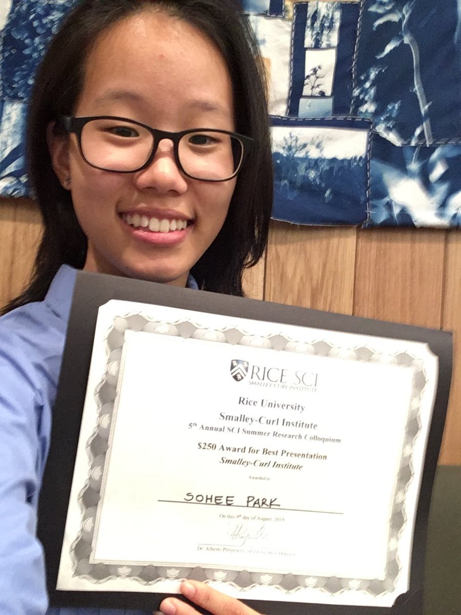 Congratulations to Sohee Park, Yilin Li, and  Sueda Cetinkaya for taking home Best Presentation prizes from the 2019 <a href="/smalleycurl/">SCI</a> Symposium.