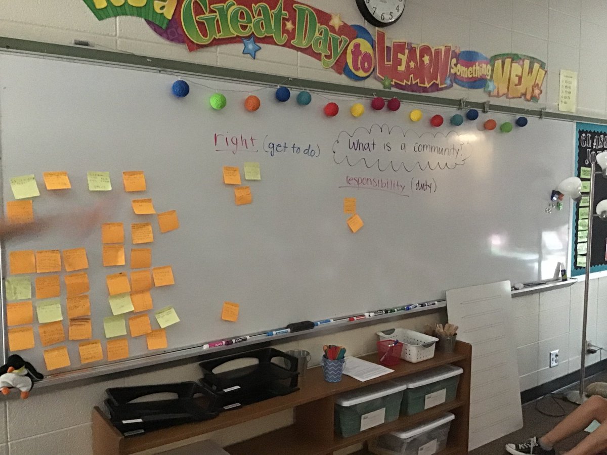 Mrs_Lausten's tweet photo. Team teaching with @AlanaStothert
 even happens when the power goes out! #teachmates #megaroom #teachup #proud2bMPS #5thgrade #teamteaching @MillardPS @MPSElemEd @MontclairElem https://t.co/f7qeJ8noCW