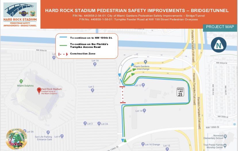 HardRockBridge's tweet photo. Thursday, August 15th, there will be a complete lane closure of all lanes on the Florida’s Turnpike Access/Exit Road from 9:00 p.m. to 5:00 a.m. 

Please click the link in our bio to learn more about the closures and detours for The Florida’s Turnpike Access/Exit Road. https://t.co/RAZezLzpOD