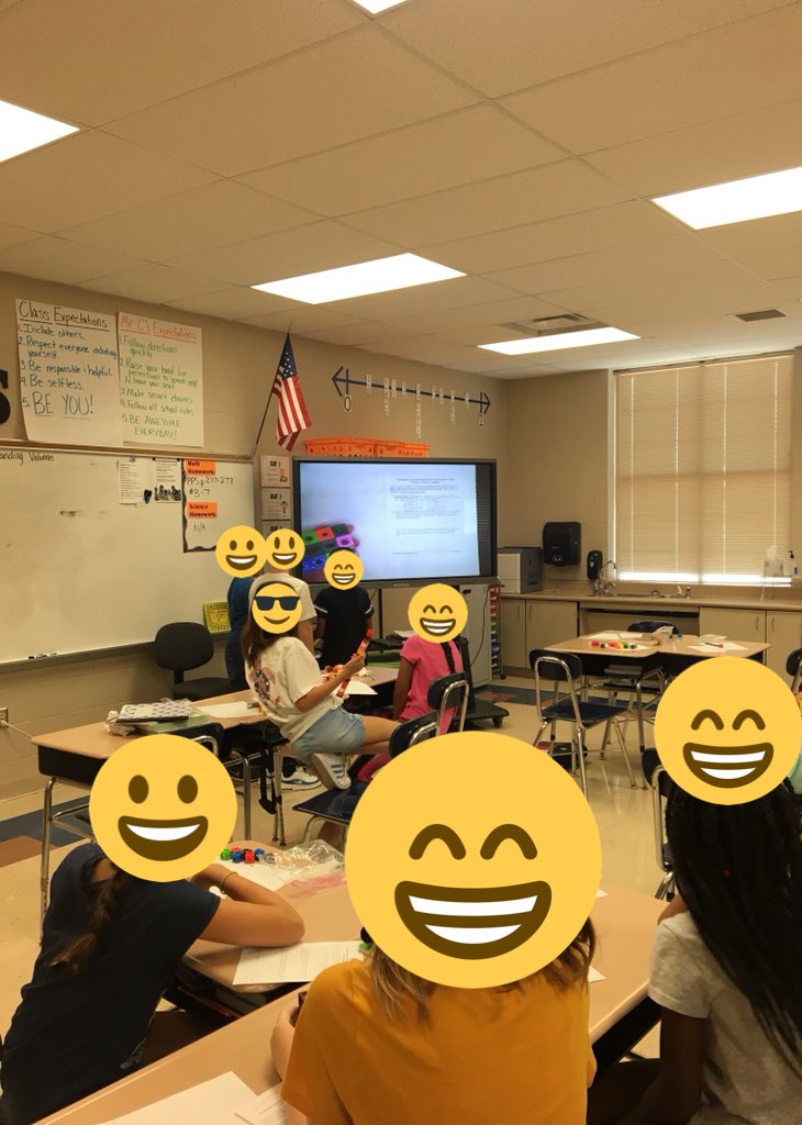 Working through a rigorous task doesn’t mean using only a pencil and paper. Making math hands on with manipulatives is important and should be fun! Great discourse/discussion during task analysis is just as powerful. #ElemEd #iTeachMath